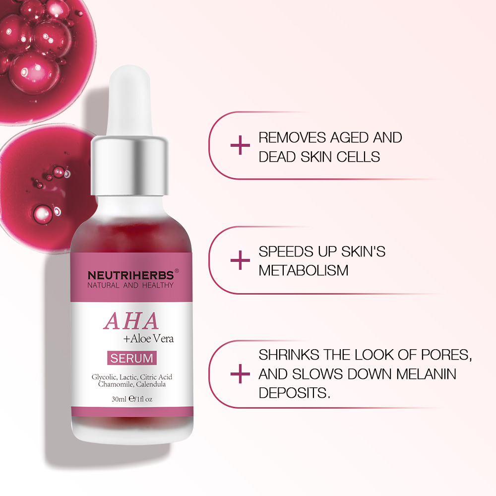 Private Label | Wholesale AHA Serum For Exfoliating & Smoothing Skin